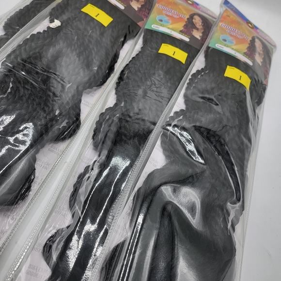 Goddess Loc Twist 20" 5pks - Coloits 1 1b/30 1b/burgandy - Picture 4 of 16